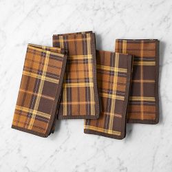 Autumn Plaid Napkins, Set of 4