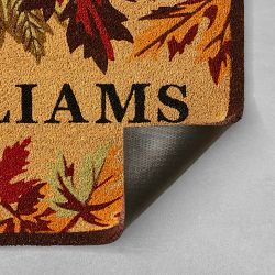 Williams Sonoma Auburn Leaves Border Mat