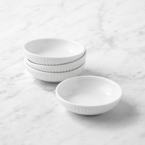 Pillivuyt Plisse Porcelain Dipping Bowls