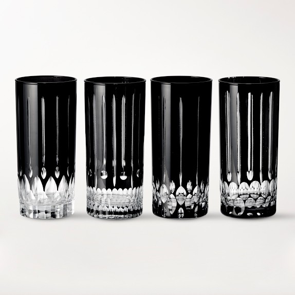 Wilshire Jewel Cut Highball Glasses, Set of 4