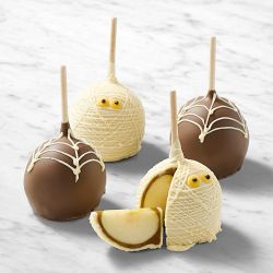Affy Tapple Halloween Mummy & Spider Caramel Apples, Set of 4