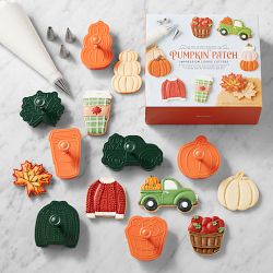 Williams Sonoma Fall Pumpkin Patch Impression Cookie Cutters, Set of 7