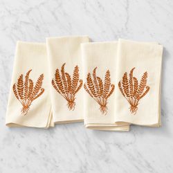 Sanderson x Williams Sonoma Woodland Fern Napkins, Set of 4, Neutral