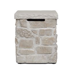 Bloomdale Square Stone Propane Tank Cover