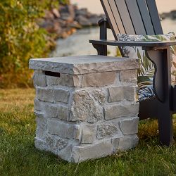 Bloomdale Square Stone Propane Tank Cover