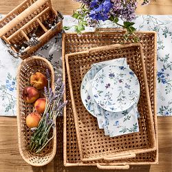 Cane Rectangular Tray