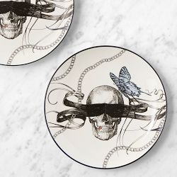 Rory Dobner x Williams Sonoma Skull Salad Plates