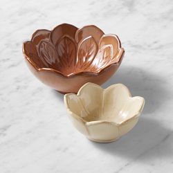 Lotus Bloom Figural Dipping Bowls
