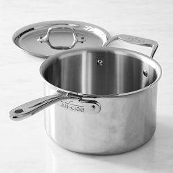 All-Clad G5® Graphite Core Stainless-Steel Saucepan, 4-Qt.
