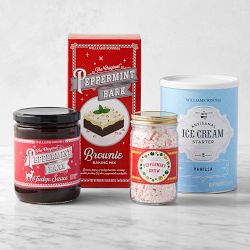 Williams Sonoma Peppermint Bark Brownie Sundae Set