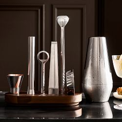 Williams Sonoma Signature Bar Tools Set with Stand and Shaker