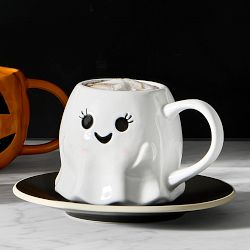 Happy Ghost Figural Mugs