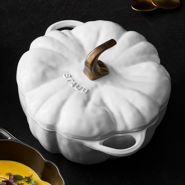 u*u様 STAUB カボチャ型鍋 ホワイト Staub Enameled Cast Iron Pumpkin Cocotte | Williams Sonoma