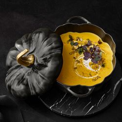 Staub Enameled Cast Iron Pumpkin Cocotte
