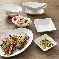 Pillivuyt Plisse Porcelain Gravy Boat