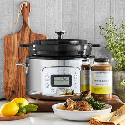 All-Clad Cast Iron Dutch Oven Slow Cooker, 5-qt