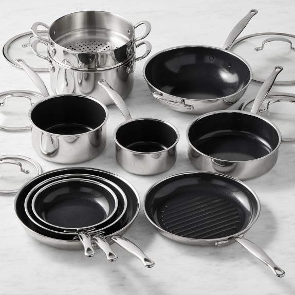 GreenPan Premiere Max Stainless-Steel Ceramic Nonstick 15-Piece