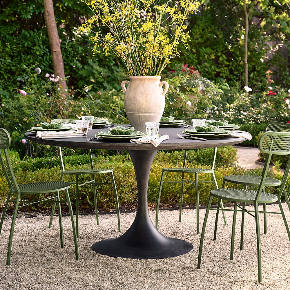 Tulip Outdoor Round Dining Table (42"-56") by Williams Sonoma Home