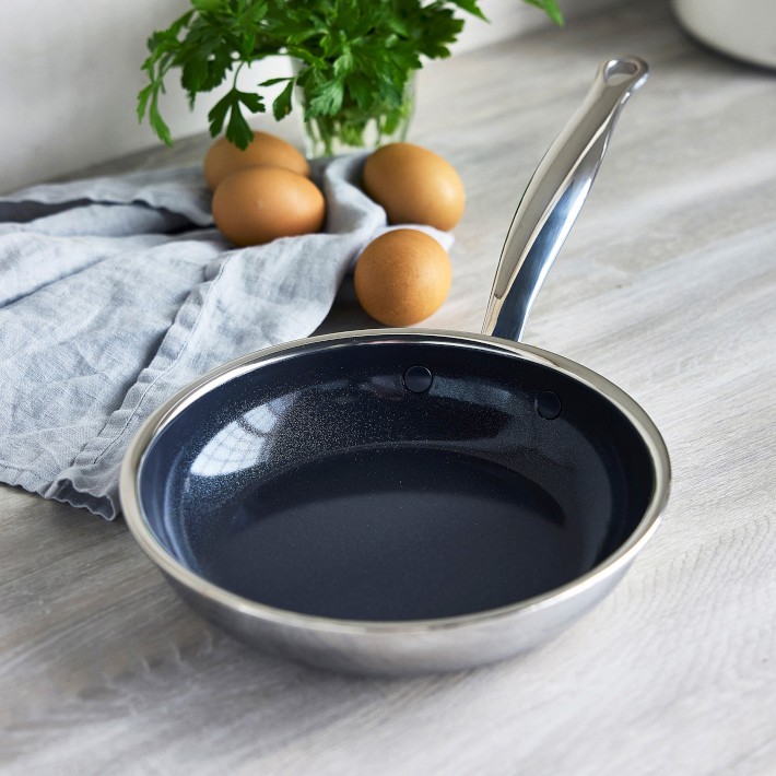 GreenPan Premiere Max Stainless-Steel Ceramic Nonstick Fry Pan