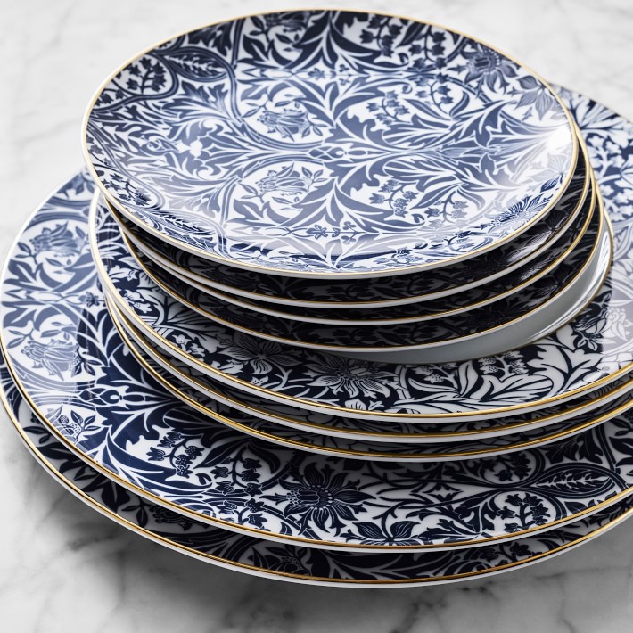 Morris & Co. Bluebell Salad Plates, Set of 4 | Williams Sonoma