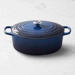 Le Creuset Signature Enameled Cast Iron Oval Dutch Oven, 9.5-Qt., Lapis