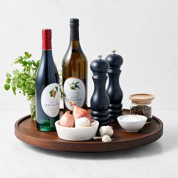 OPEN BOX: Hold Everything Lazy Susan, Large, Walnut Finish, 18"