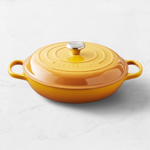 Le Creuset Signature Enameled Cast Iron Braiser, 3.5-Qt., Nectar