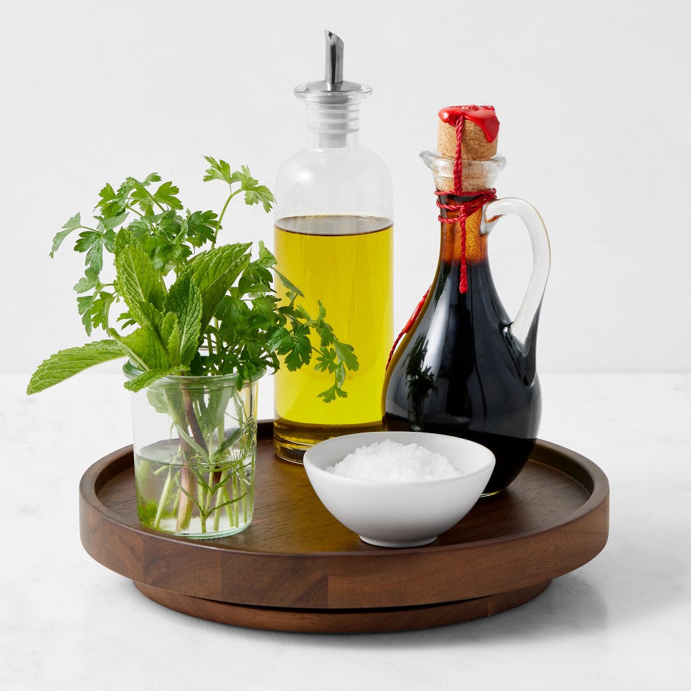 Hold Everything Lazy Susan - Small, Walnut Finish, 10"