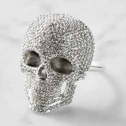 Skull Jeweled Napkins, Set of 4