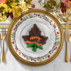 Personalized Chocolate Fall Leaves, Set of 3
