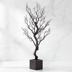Spooky Halloween Faux Tree in Black Pot, 38"