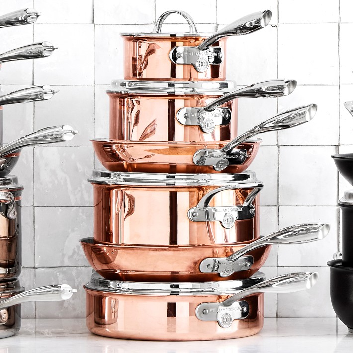 Williams Sonoma Thermo-Clad™ Copper 10-Piece Cookware Set