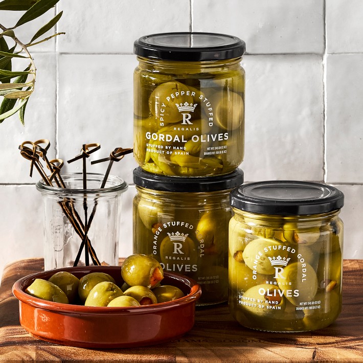 Regalis Pepper Stuffed Gordal Olives | Williams Sonoma
