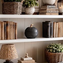 Faux Black Pumpkin