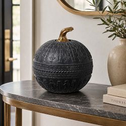Faux Black Pumpkin
