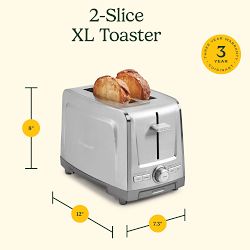 Cuisinart 2-Slice XL Slot Stainless Steel Toaster