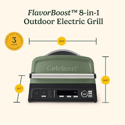Cuisinart FlavorBoost™ 8-in-1 Outdoor Electric Grill