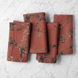 Lotus Tapestry Napkins, Set of 4