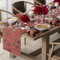 Lotus Tapestry Table Runner, 16 x 108