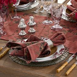 Lotus Tapestry Table Runner