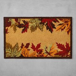 Williams Sonoma Auburn Leaves Border Mat
