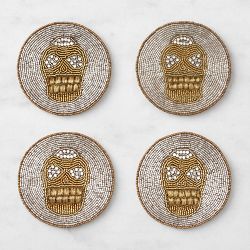 Joanna Buchanan Skull Coasters, Set of 4