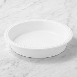 Williams Sonoma Beaded Stoneware Pie Dish