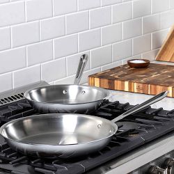 All-Clad D3® Tri-Ply Stainless-Steel Fry Pan Set