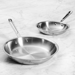 All-Clad D3® Tri-Ply Stainless-Steel Fry Pan Set, 8" & 10"