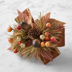 Kim Seybert x Williams Sonoma Botanical Spray Napkin Rings, Set of 4