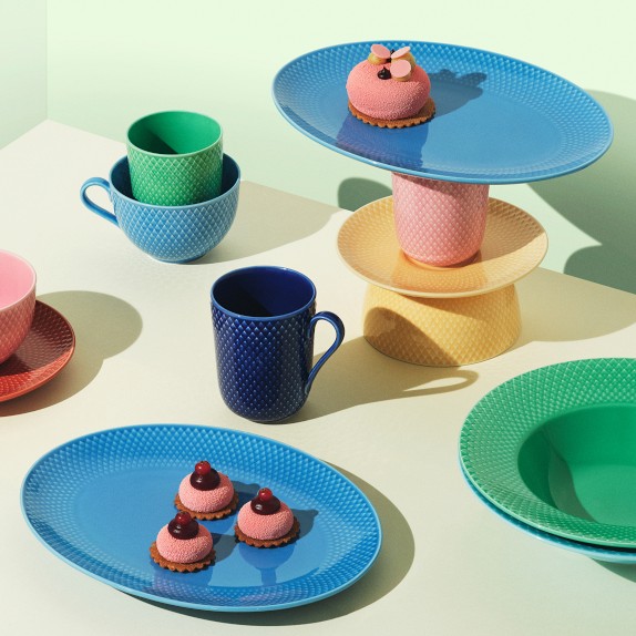Lyngby Porcelain Rhombe Serving Bowl | Williams Sonoma