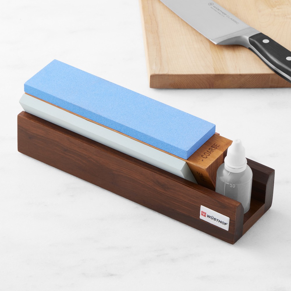 WÜSTHOF 240/1000/3000-Grit Tri-Stone Sharpener