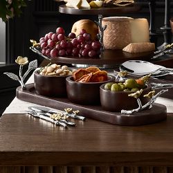 Floral Vine Cheese Knives, Set of 3