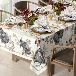 Turkey Tablecloth, 70" x 108"